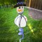 In the Breeze Snowman with Hat Hanging Ball Spinner, Holiday Wind Spinner, 2496